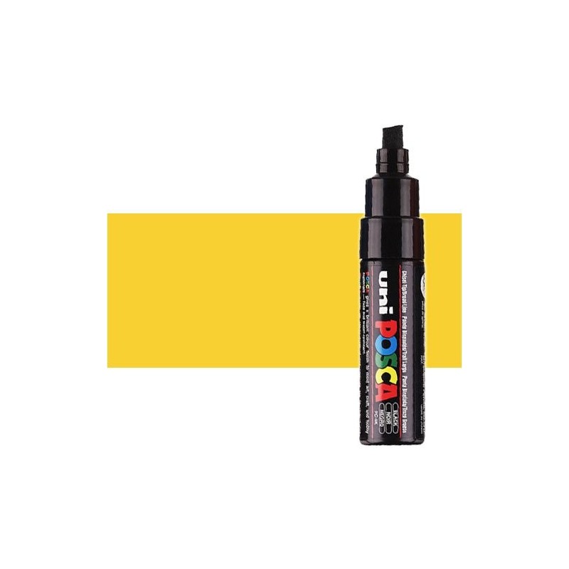 Materiais Belas Artes - Marcador Posca Laranja palido (n. 54) PC8K, ponta chanfrado (8 mm.) | totenart.com