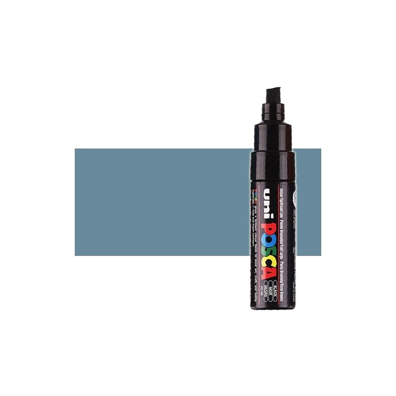 Materiais Belas Artes - Marcador Posca Ardósia cinza (N. 61) PC8K, ponta chanfrado (8 mm.) | totenart.com