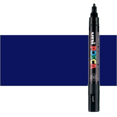 Materiais Belas Artes - Marcador Posca Azul (N. 33) PC5M, ponta redonda (1.8-2.5 mm.) | totenart.com