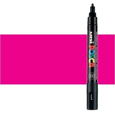 Materiais Belas Artes - Marcador Posca Rosa (N. 13) PC5M, ponta redonda (1.8-2.5 mm.) | totenart.com