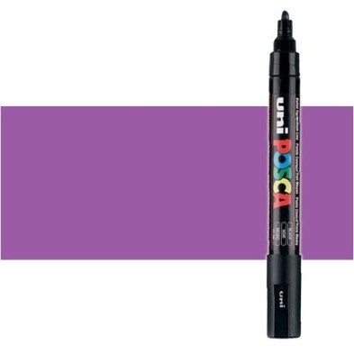 Materiais Belas Artes - Marcador Posca Violeta (N. 12) PC5M, ponta redonda (1.8-2.5 mm.) | totenart.com