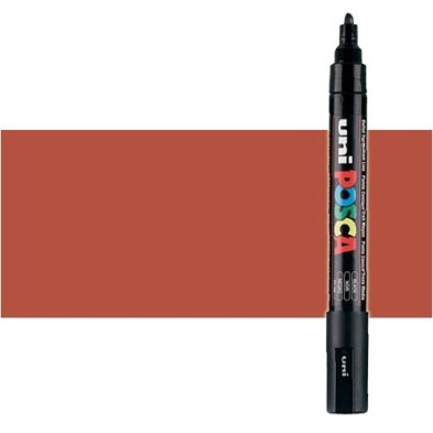 Materiais Belas Artes - Marcador Posca Marrom (N. 21) PC5M, ponta redonda (1.8-2.5 mm.) | totenart.com