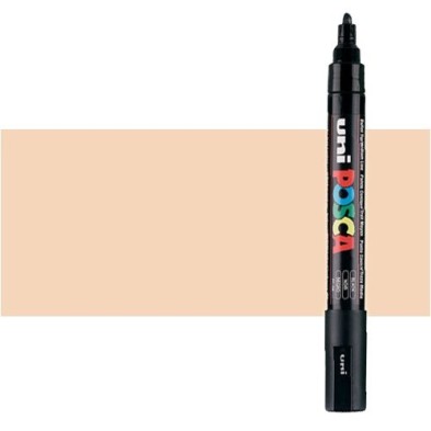 Materiais Belas Artes - Marcador Posca Beje (N. 45) PC5M, ponta redonda (1.8-2.5 mm.) | totenart.com