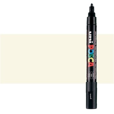 Materiais Belas Artes - Marcador Posca Marfim (N. 46) PC5M, ponta redonda (1.8-2.5 mm.) | totenart.com