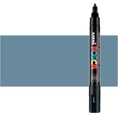 Materiais Belas Artes - Marcador Posca  Ardósia cinza (N. 61) PC5M, ponta redonda (1.8-2.5 mm.) | totenart.com