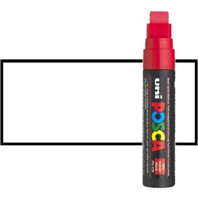 Materiais Belas Artes - \n\nMarcador Posca Branco (N. 1) PC17K, ponta retangular (15 mm.) | totenart.com