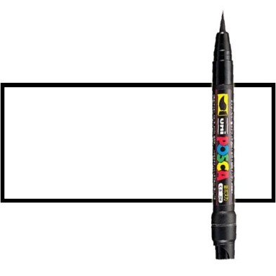 Materiais Belas Artes - Marcador Posca Branco (N. 1) PCF35, ponta do pincel | totenart.com