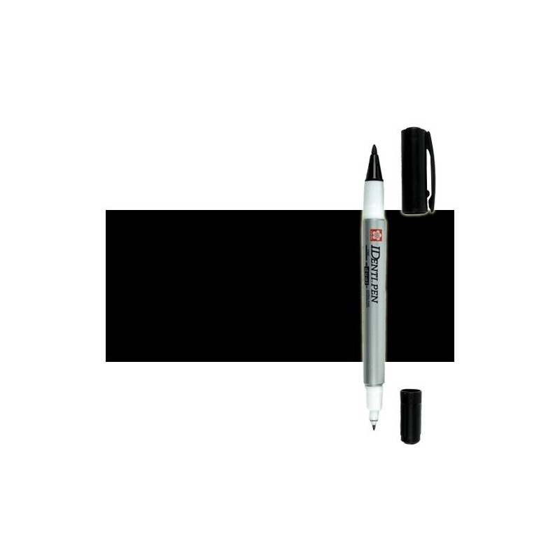 Materiais Belas Artes - Marcador IDenti pen Sakura, Preto, 2 pontas | totenart.com