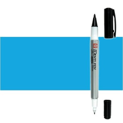 Materiais Belas Artes - Marcador IDenti pen Sakura, Azul, 2 pontas | totenart.com