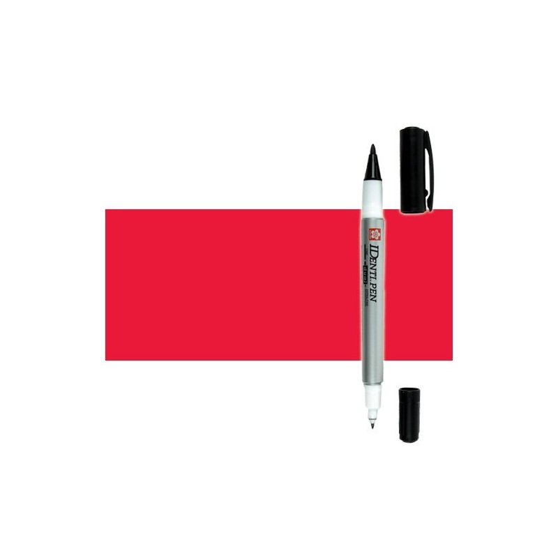 Materiais Belas Artes - Marcador IDenti pen Sakura, Vermelho, 2 pontas | totenart.com