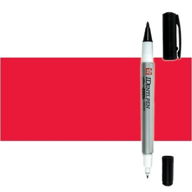 Materiais Belas Artes - Marcador IDenti pen Sakura, Vermelho, 2 pontas | totenart.com