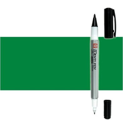 Materiais Belas Artes - Marcador IDenti pen Sakura, Verde, 2 pontas | totenart.com