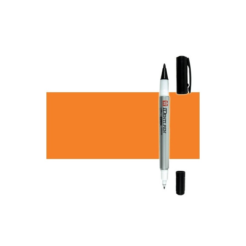 Materiais Belas Artes - Marcador IDenti pen Sakura, Laranja, 2 pontas | totenart.com