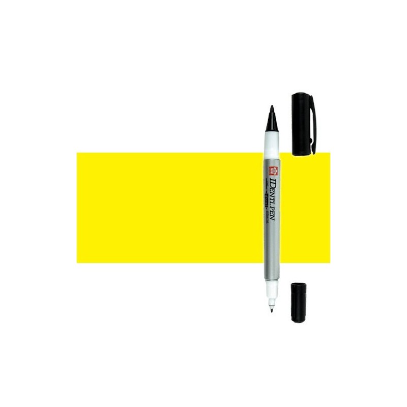 Materiais Belas Artes - Marcador IDenti pen Sakura, Amarelo, 2 pontas | totenart.com