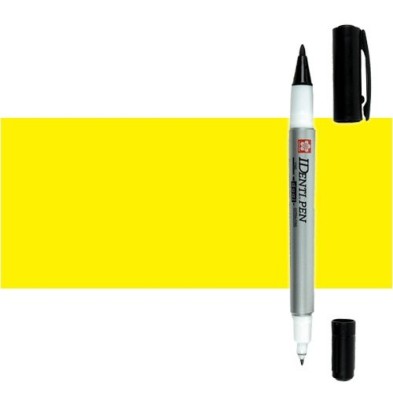 Materiais Belas Artes - Marcador IDenti pen Sakura, Amarelo, 2 pontas | totenart.com