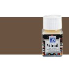 \nMateriais Belas Artes - Vitrail Marrom Escuro Lefranc, 50 ml. | totenart.com