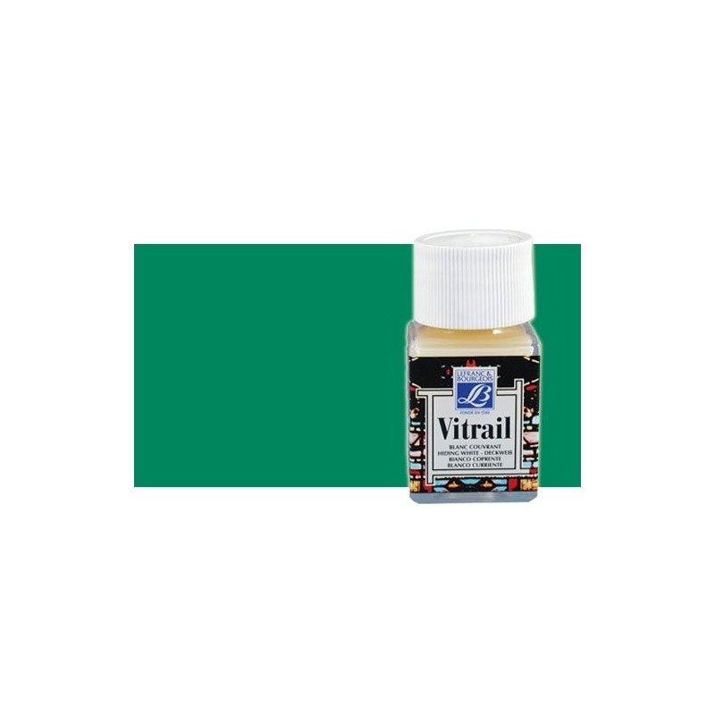 \nMateriais Belas Artes - Vitrail Verde Intensso Lefranc, 50 ml. | totenart.com