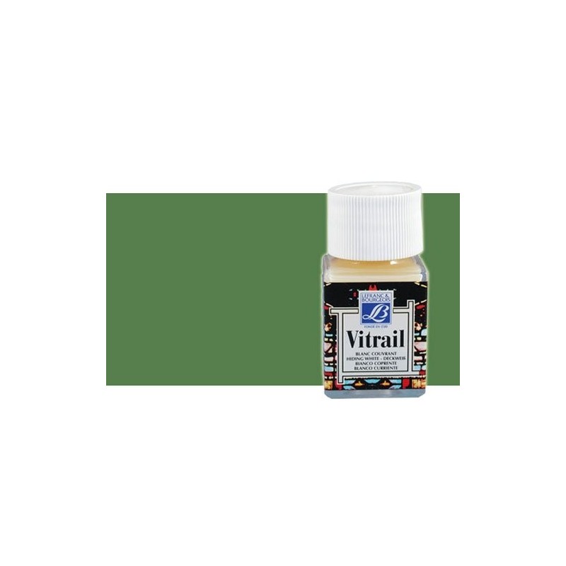 \nMateriais Belas Artes - Vitrail Verde Oliva Lefranc, 50 ml. | totenart.com