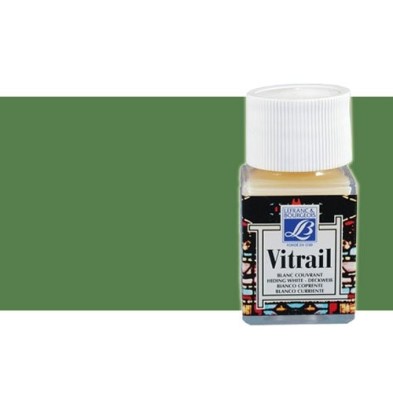 \nMateriais Belas Artes - Vitrail Verde Oliva Lefranc, 50 ml. | totenart.com