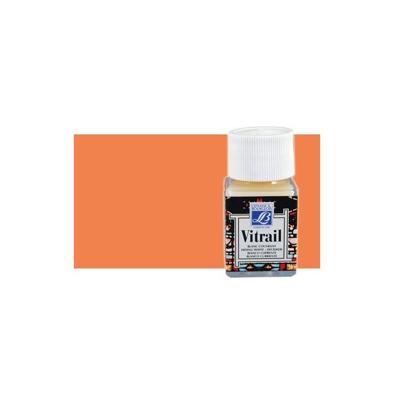 \nMateriais Belas Artes - Vitrail Laranja Lefranc, 50 ml. | totenart.com