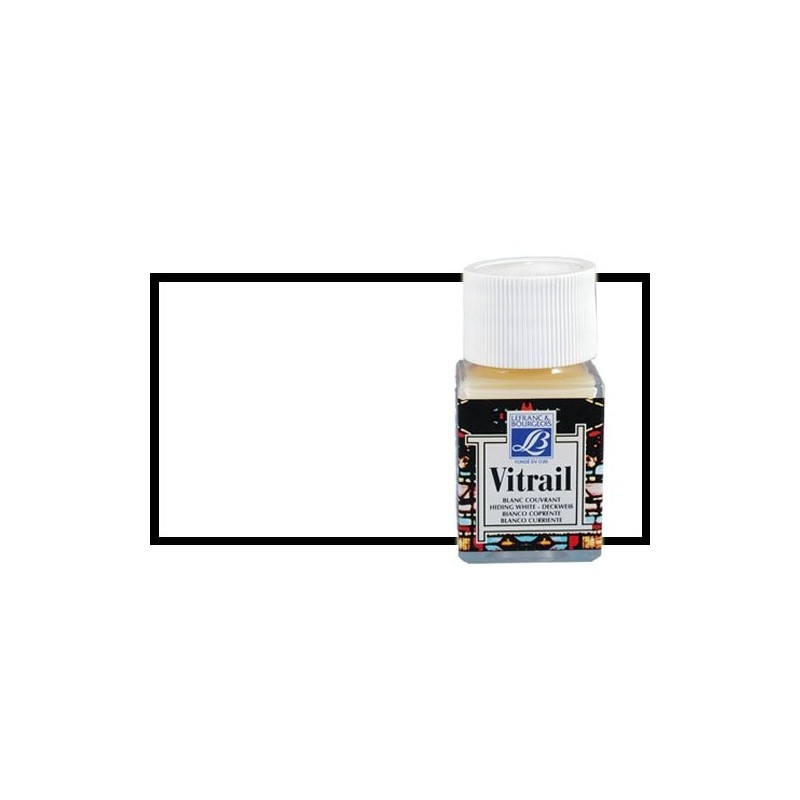 \nMateriais Belas Artes - Vitrail Branco Cobridor Lefranc, 50 ml. | totenart.com
