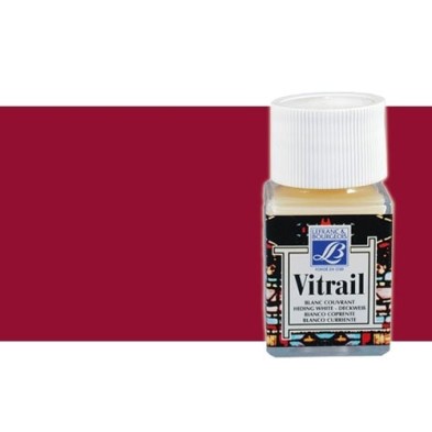 \nMateriais Belas Artes - Vitrail Vermelho profundo Lefranc, 50 ml. | totenart.com