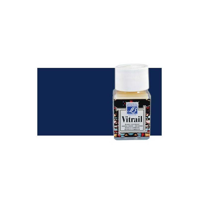 \nMateriais Belas Artes - Vitrail Azul profundo Lefranc, 50 ml. | totenart.com