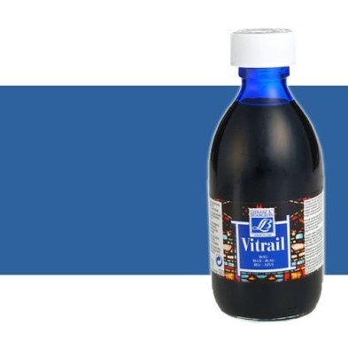 Materiais Belas Artes - Vitrail Azul Lefranc, 250 ml. | totenart.com\n