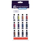 Materiais Belas Artes - Aqrilico Art Creation, estojo 12 cores (12 ml) | totenart.com