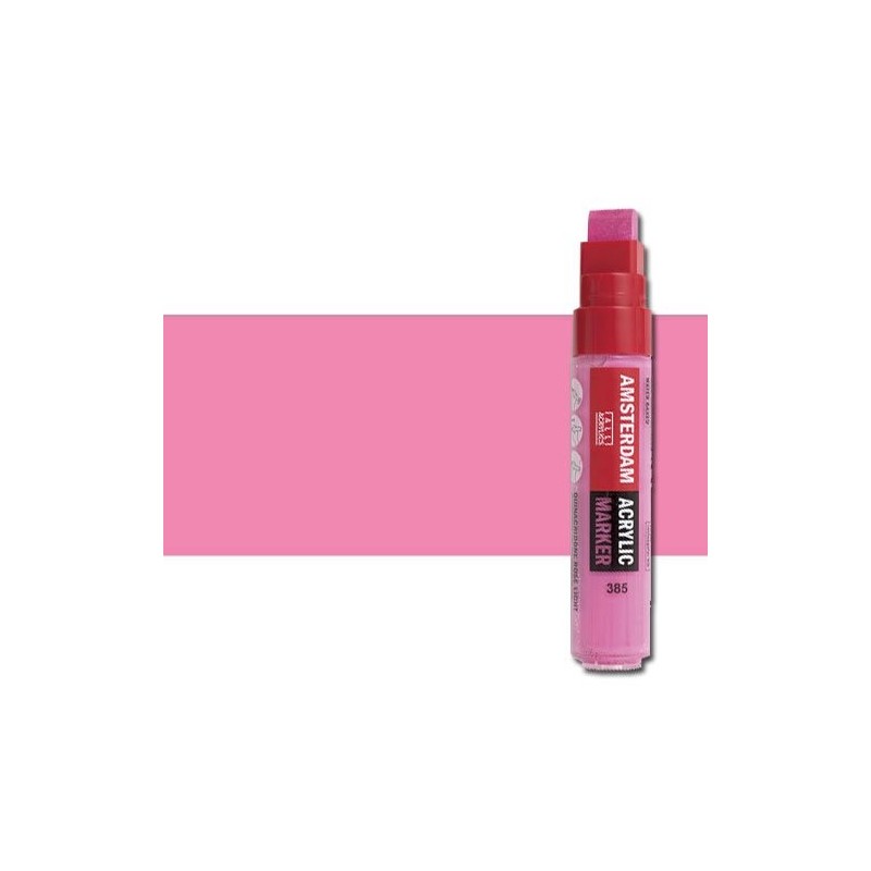 Materiais Belas Artes - Marcador acrilico Amsterdam color Rosa Quinacridone Claro 385 (15mm.) | totenart.com