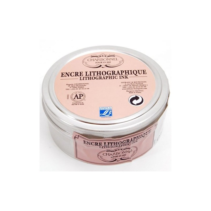 Materiais Belas Artes - Tinta Lito, Preta, A MONTER Charbonnel, 200 ml. | totenart.com