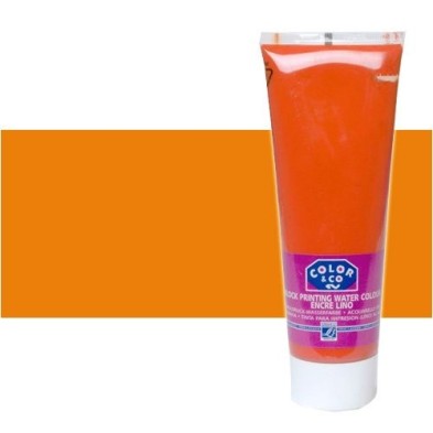 Materiais Belas Artes - Tinta Linogravura Laranja, Tubo 250 ml. | totenart.com