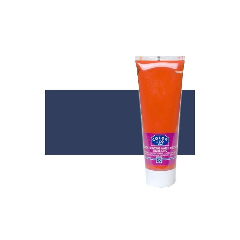 Materiais Belas Artes - Tinta Linogravura Azul Noite, Tubo 250 ml.\n\n | totenart.com