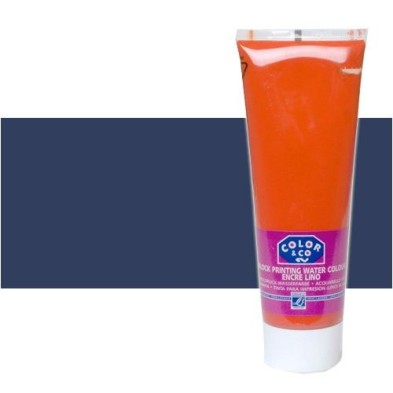 Materiais Belas Artes - Tinta Linogravura Azul Noite, Tubo 250 ml.\n\n | totenart.com