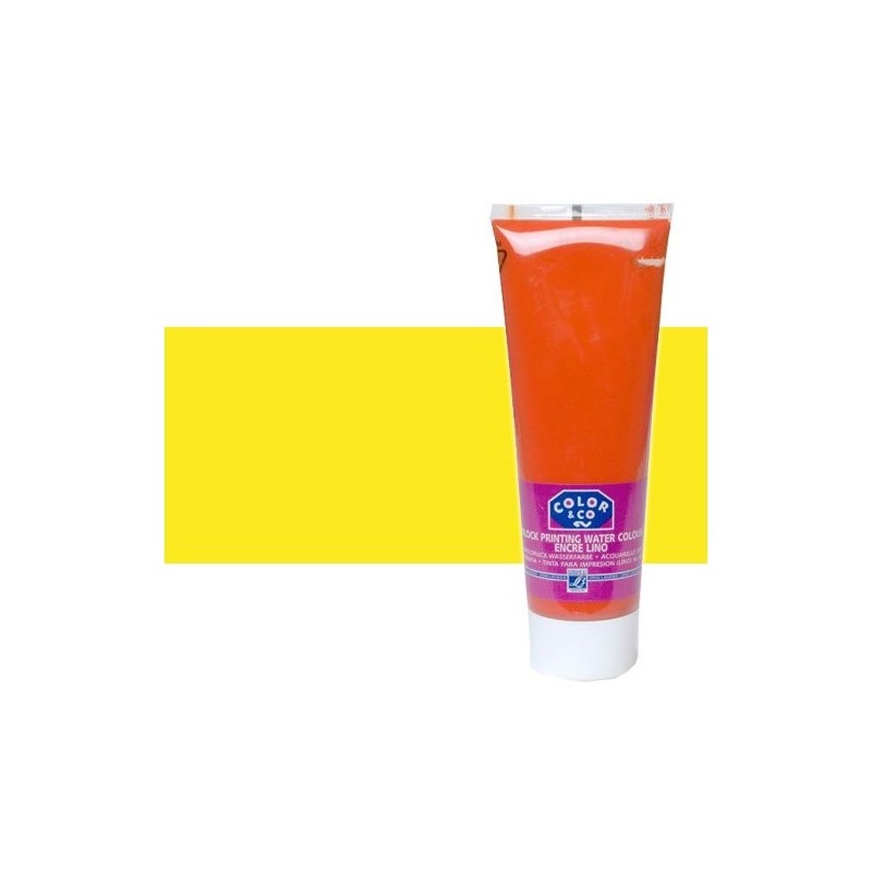Materiais Belas Artes - Tinta Linogravura Amarelo, Tubo 250 ml. | totenart.com