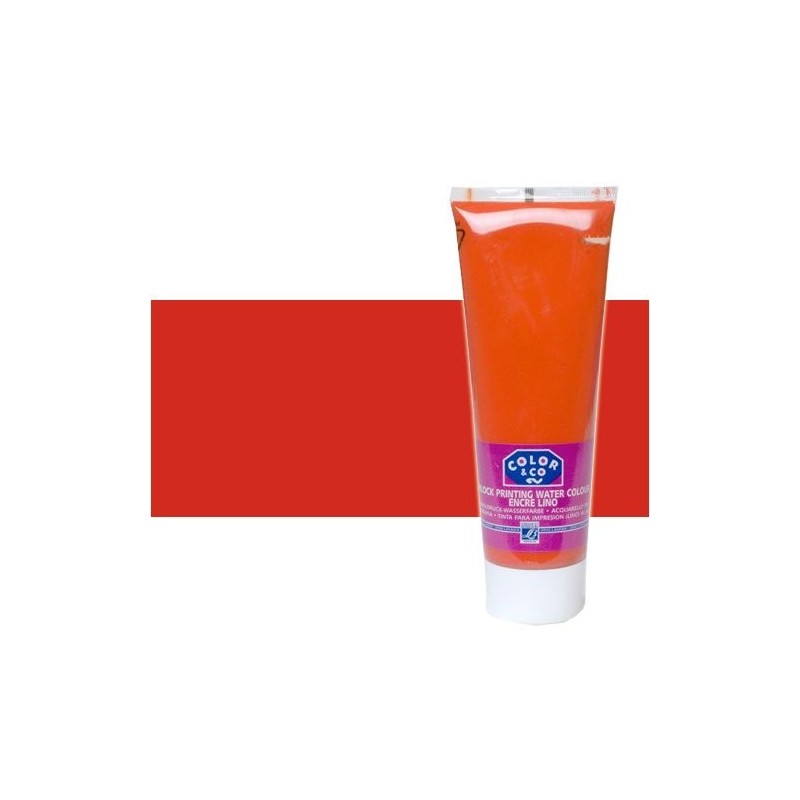Materiais Belas Artes - Tinta Linogravura Vermelho Primario, Tubo 250 ml. | totenart.com