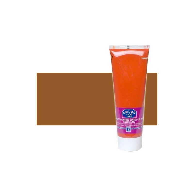 Materiais Belas Artes - Tinta Linogravura Terra de Sombra Queimada, Tubo 250 ml. | totenart.com