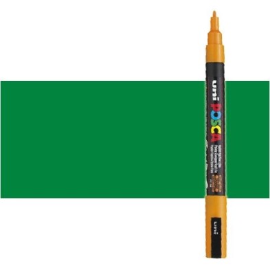 Materiais Belas Artes - Marcador Posca Verde (N. 6) PC3M, ponta redonda (0.9-1.3 mm.) | totenart.com