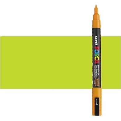 Materiais Belas Artes - Marcador Posca Verde maçã (N. 72) PC3M, ponta redonda (0.9-1.3 mm.) | totenart.com