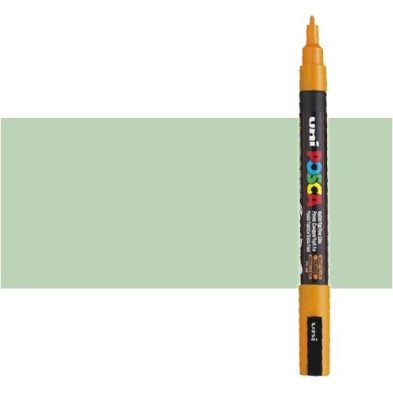 Materiais Belas Artes - Marcador Posca preto Verde claro (N. 5) PC3M, ponta redonda (0.9-1.3 mm.) | totenart.com