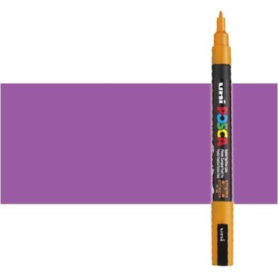 Materiais Belas Artes - Marcador Posca Violeta (N. 12) PC3M, ponta redonda (0.9-1.3 mm.) | totenart.com