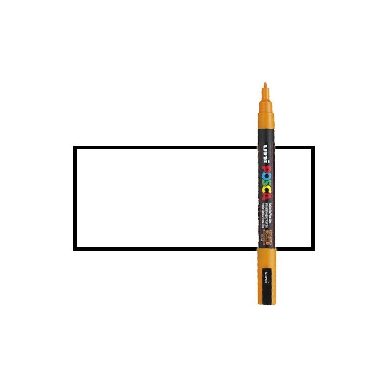 Materiais Belas Artes - Marcador Posca Branco (N. 1) PC3M, ponta redonda (0.9-1.3 mm.) | totenart.com