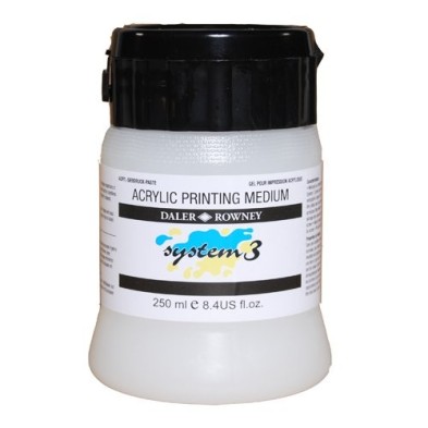 Materiais Belas Artes - Medium para SERIGRAFIA System 3 Acrylic Printing Medium (250 ml) | totenart.com