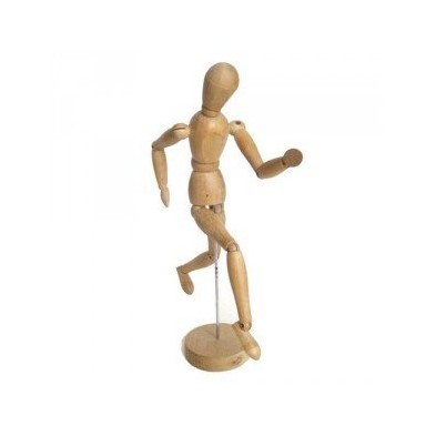 Articulated Mannequin 65 cm, feminino,  Natural wood
