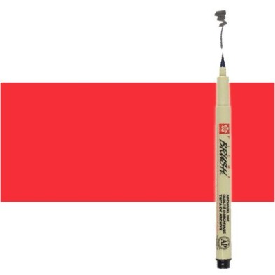 Materiais Belas Artes - Marcador Vermelho Pigma Brush Sakura | totenart.com