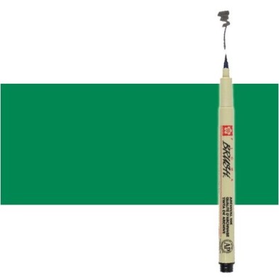 Materiais Belas Artes - Marcador Verde Pigma Brush Sakura | totenart.com