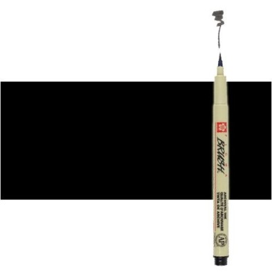 Materiais Belas Artes - Marcador Preto Pigma Brush Sakura | totenart.com