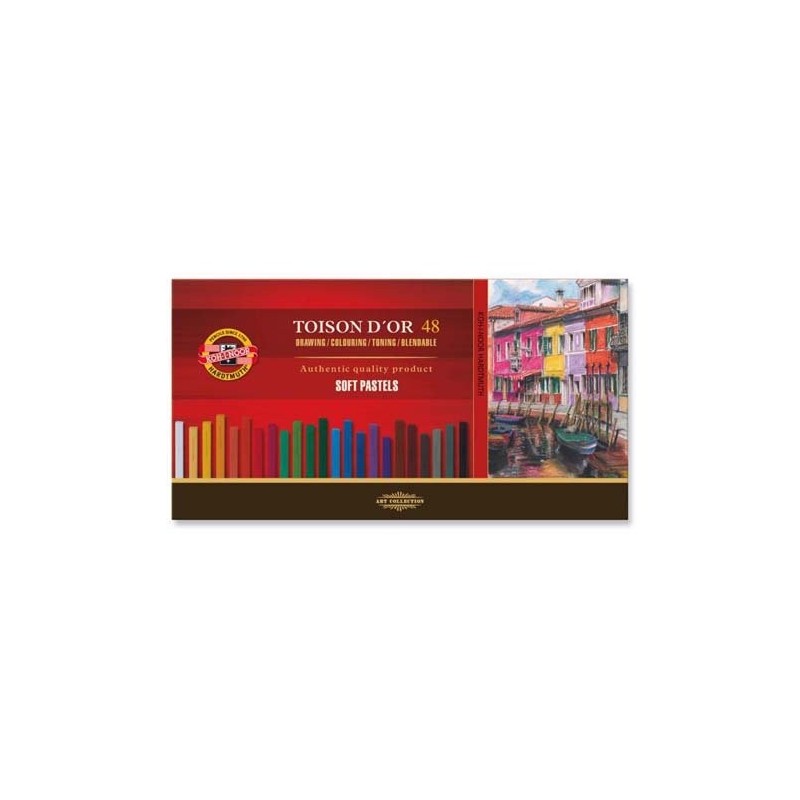 Material Bellas Artes – pintura-y-dibujo - Bares Caso Pastel Toison d\'Or, Koh-i-Noor (48 cores) | totenart.com