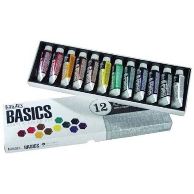Materiais Belas Artes - Acrilico Liquitex Basics, caixa cartao 12 col, 22 ml. | totenart.com