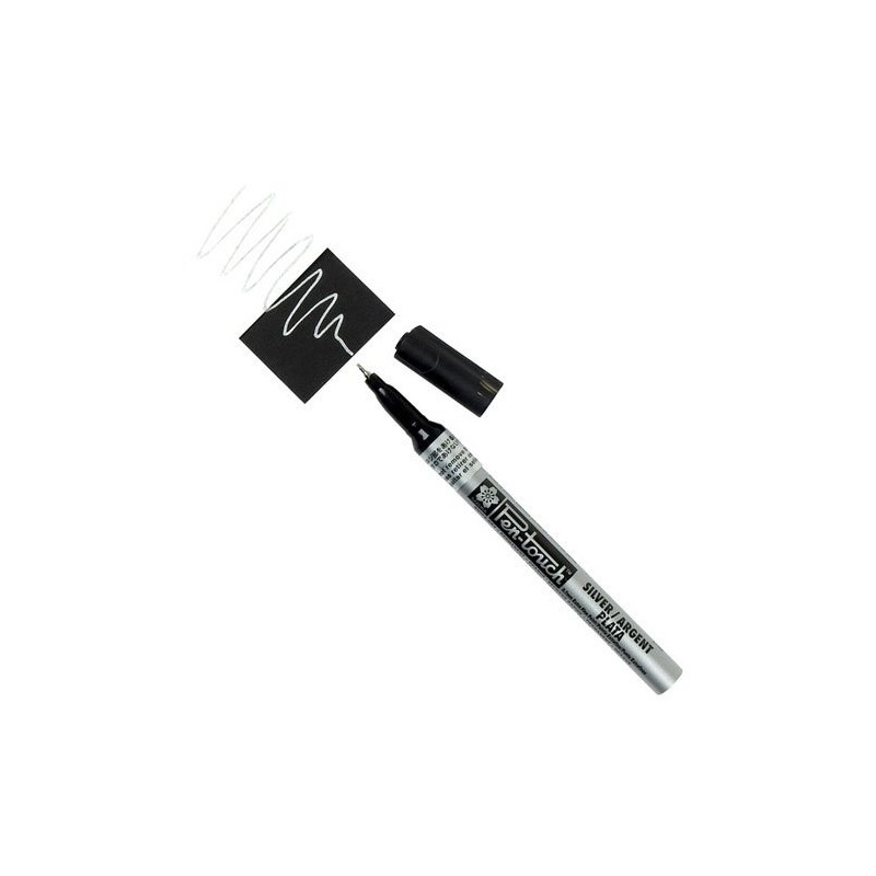 Materiais Belas Artes - Marcador Prata Pen-touch superfino Sakura | totenart.com